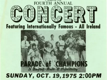 Flyer - The Gaelic League 
Fourth Annual Concert