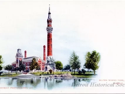 Postcard - Water Works Park, Detroit, Mich. - Water Works Park, Detroit, Mich.