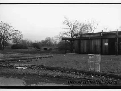 Print, Photographic - "W.S.U. Boat House - Belle Isle"