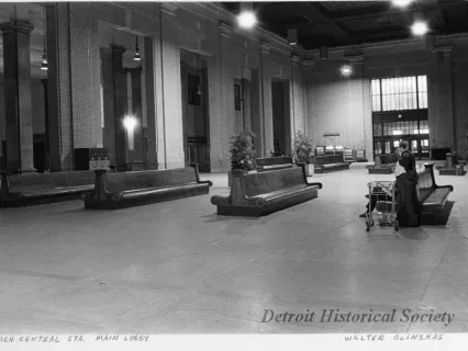 Print, Photographic - Mich. Central Sta. Main Lobby