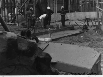 Print, Photographic - Construction in Railroad Yard
