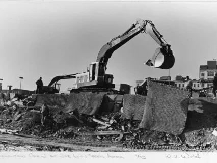 Print, Photographic - Demolition Crew at Joe Louis Sports Arena