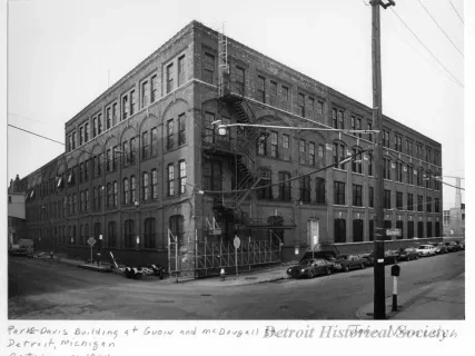 Print, Photographic - Parke-Davis Building at Guoin and McDougall Sts., Detroit, Michigan