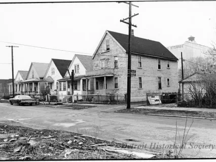 Print, Photographic - N. Side of Kirby Between Secor and G.T.W.R.R. Tracks