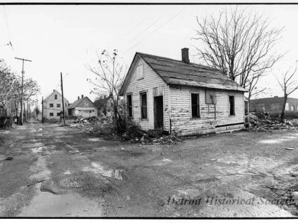 Print, Photographic - West Side of Secor Street Between E. Ferry and E. Kirby