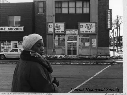 Print, Photographic - Adult Movies - Woodward Ave.