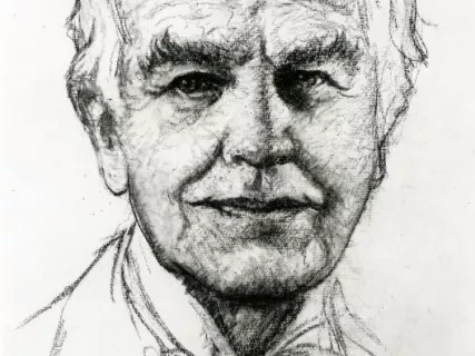 Print, Photographic - Thomas Edison from Life, Florida, April, 1928