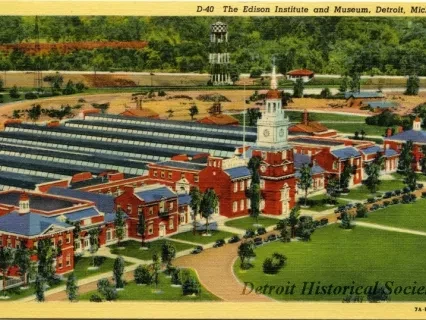 Postcard - The Edison Institute and Museum, Detroit, Mich.