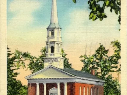 Postcard - Chapel of Martha-Mary, Greenfield Village, Dearborn, Michigan