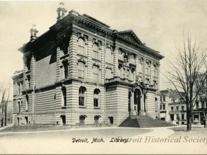 Postcard - Detroit, Mich. Library.
