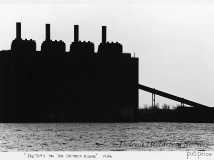 Print, Photographic - Factory on the Detroit River