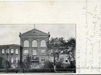 Postcard - Western High School, Detroit, Mich.