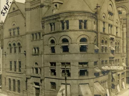 Postcard - Y.M.C.A Building Detroit, By O.W. Johnson