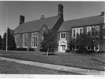 Print, Photographic - Anne Lathrup School, built in 1927