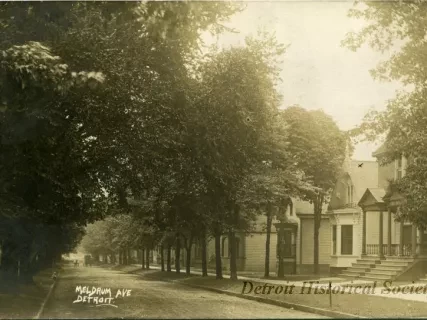 Postcard - Meldrum Ave, Detroit.
