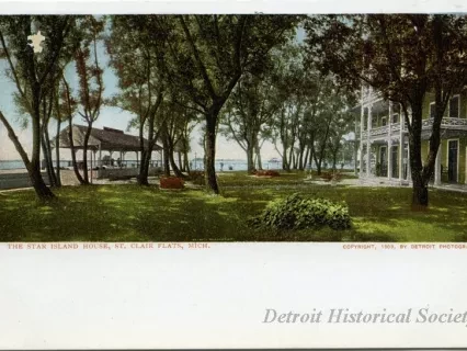 Postcard - The Star Island House, St. Clair Flats, Mich.