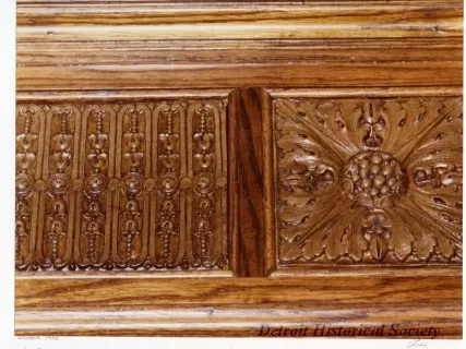 Print, Photographic - Detail of Wood Book Case, Fordson High