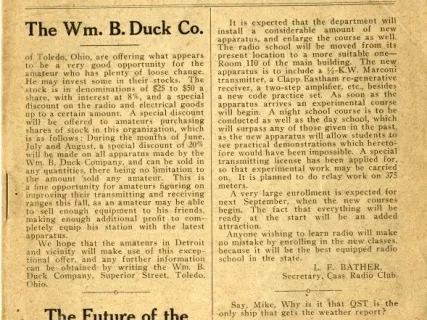 Newsletter - Detroit Radio News, Vol. 1, No. 5