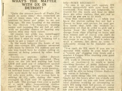 Newsletter - Detroit Radio News, Vol. 2, No. 3-4