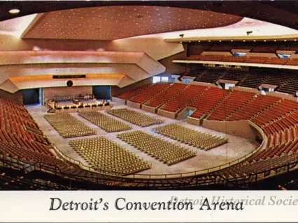 Postcard - Detroit's Convention Arena