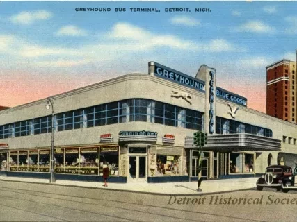 Postcard - Greyhound Bus Terminal