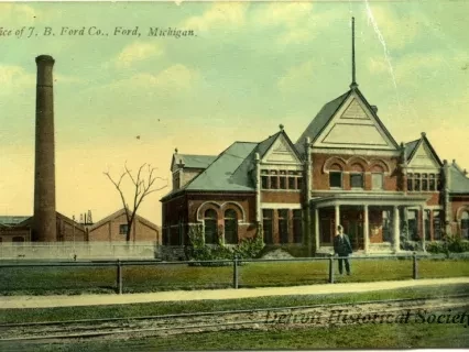 Postcard - Office of J.B. Ford Co., Ford, Michigan.