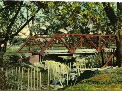 Postcard - Bridge at Livonia, Mich.