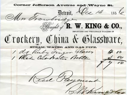 Invoice - R. W. King & Co.