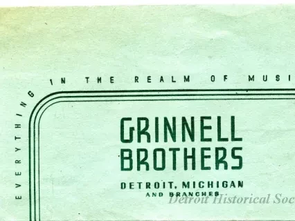 Envelope - Grinnell Brothers