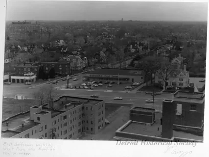 Print, Photographic - East Jefferson Looking West From the Roof of the Whittier