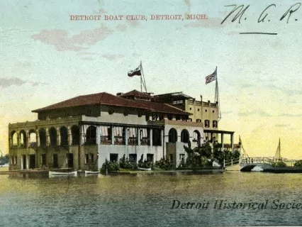 Postcard - Detroit Boat Club, Detroit, Mich.