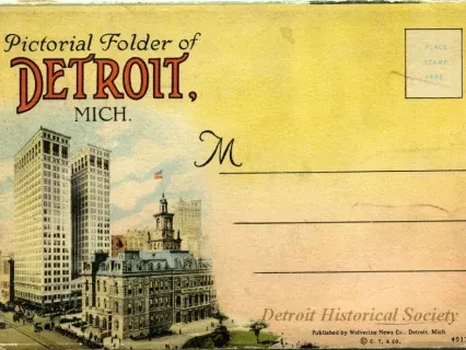 Post Folder - Pictorial Folder of Detroit, Mich.