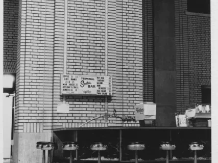 Print, Photographic - Soda Bar, Interior, Train Station, Detroit