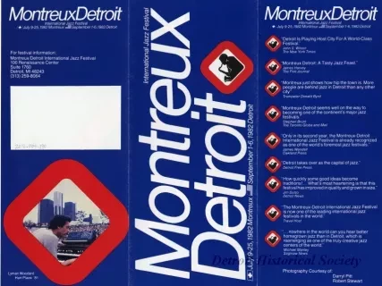 Brochure - Montreux Detroit
International Jazz Festival