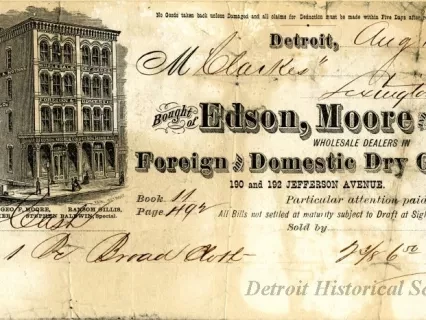 Bill-of-sale - Edson, Moore and Company