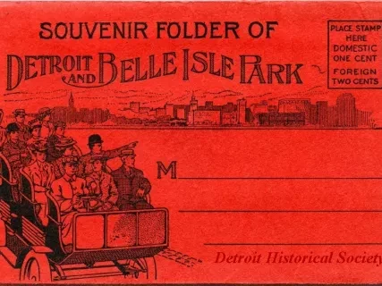 Post Folder - Souvenir Folder of Detroit and Belle Isle Park