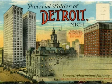 Post Folder - Pictorial Folder of Detroit, Mich.