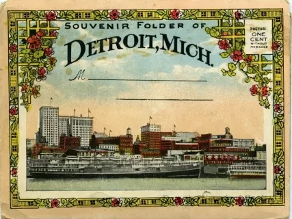 Post Folder - Souvenir Folder of Detroit, Mich.
