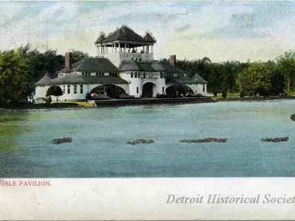 Postcard - Belle Isle Pavilion.