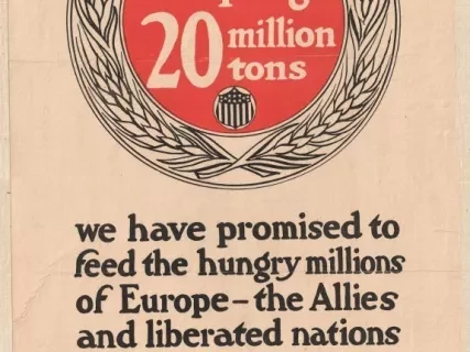 Poster - America's food pledge
20 million tons