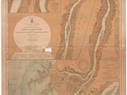 Chart, Navigational - St. Clair River Including 
Foot of Lake Huron and St. Clair Flats Canal