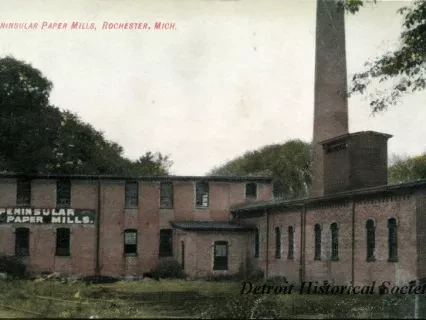 Postcard - Peninsular Paper Mills, Rochester, Mich.