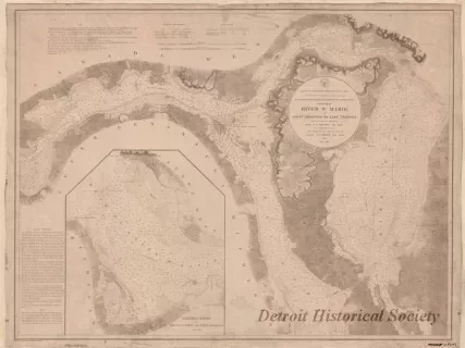 Chart, Navigational - Chart No. 1 of River Ste. Marie from
Point Iroquois to East Neebish