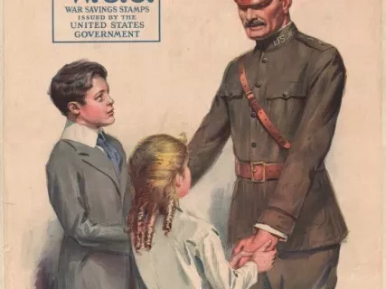 Poster - Help Him Win by Saving And Serving,
Buy War Savings Stamps