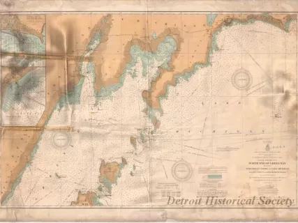 Chart, Navigational - Coast Chart No. 1,
North End of Green Bay Including Northwest Shore of Lake Michigan