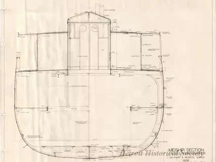 Drawing, Technical - Midship Section
C&GSS Hydrographer