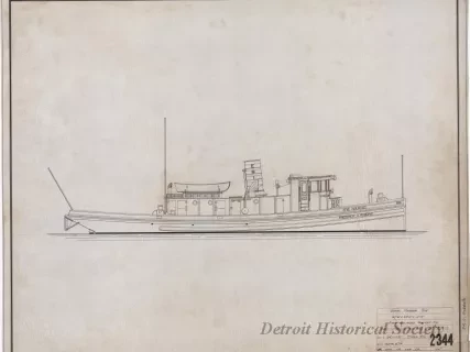 Drawing, Technical - Steel Harbor Tug
(Hull No. 64)