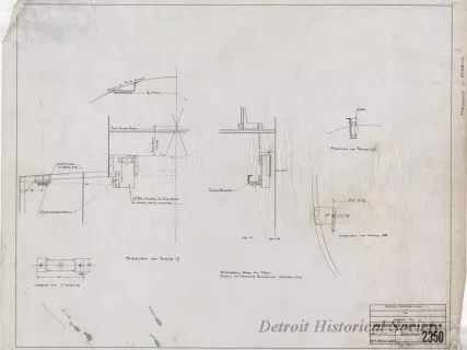 Drawing, Technical - Details, Steering Gear for Harbor Tug
(Hull No. 64)