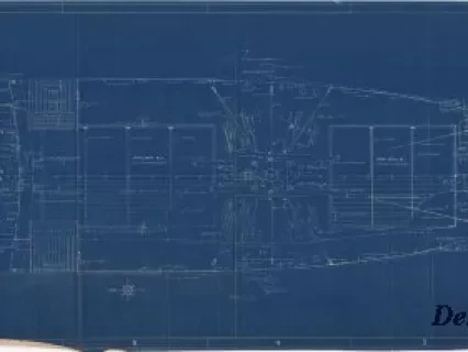 Blueprint - 176' Supply Vessels,
General Arrangement - Main Deck
