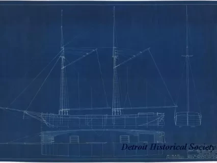 Blueprint - Scow Schooner "Milton"